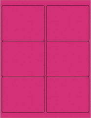 Tape Logic - 4" Long, Fluorescent Pink Paper Laser Label - For Laser Printers - Exact Tool & Supply
