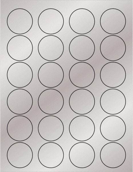 Tape Logic - 1-5/8" Long, Silver Paper Laser Label - For Laser Printers - Exact Tool & Supply