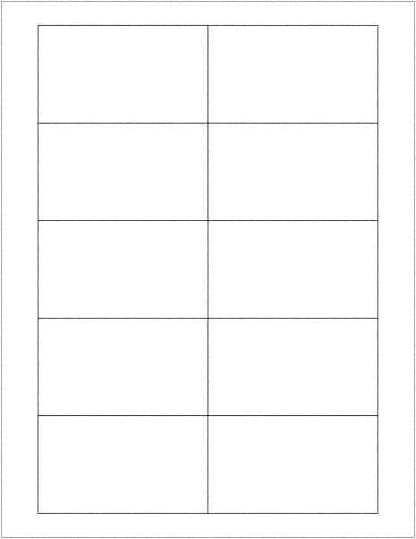 Tape Logic - 3-1/2" Long, White Paper Laser Label - For Laser Printers - Exact Tool & Supply
