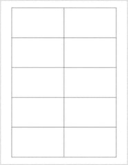 Tape Logic - 3-1/2" Long, White Paper Laser Label - For Laser Printers - Exact Tool & Supply