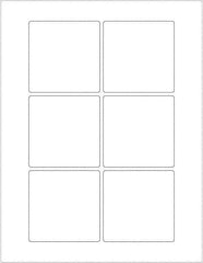 Tape Logic - 3" Long, White Paper Laser Label - For Laser Printers - Exact Tool & Supply
