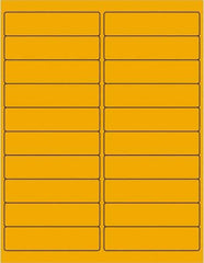Tape Logic - 4" Long, Fluorescent Orange Paper Laser Label - For Laser Printers - Exact Tool & Supply