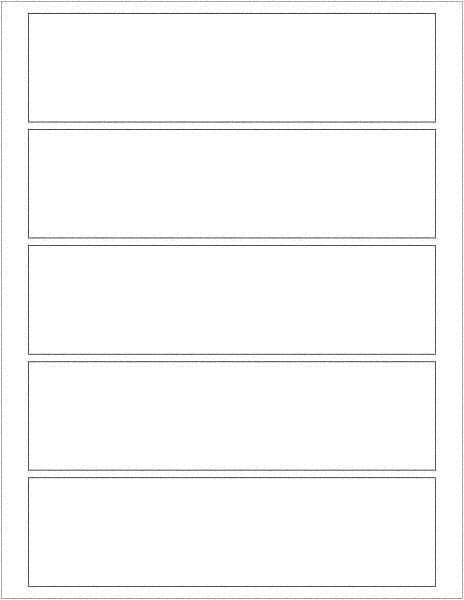 Tape Logic - 7-1/2" Long, White Paper Laser Label - For Laser Printers - Exact Tool & Supply