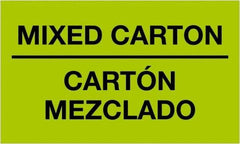 Tape Logic - 5" Long, Fluorescent Green Paper Shipping Label - For Multi-Use - Exact Tool & Supply