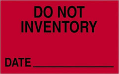 Tape Logic - 2" Long, Fluorescent Red Paper Shipping Label - For Multi-Use - Exact Tool & Supply