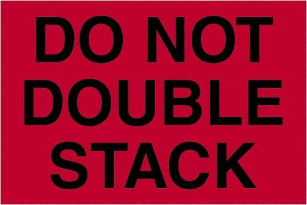 Tape Logic - 3" Long, Fluorescent Red Paper Shipping Label - For Multi-Use - Exact Tool & Supply