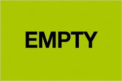 Tape Logic - 3" Long, Fluorescent Green Paper Inventory Labels - For Multi-Use - Exact Tool & Supply