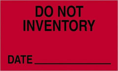 Tape Logic - 5" Long, Fluorescent Red Paper Shipping Label - For Multi-Use - Exact Tool & Supply