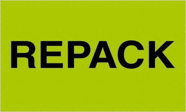 Tape Logic - 5" Long, Fluorescent Green Paper Shipping Label - For Multi-Use - Exact Tool & Supply