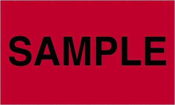 Tape Logic - 5" Long, Fluorescent Red Paper Shipping Label - For Multi-Use - Exact Tool & Supply