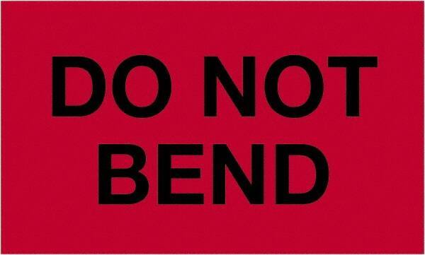 Tape Logic - 5" Long, Fluorescent Red Paper Shipping Label - For Multi-Use - Exact Tool & Supply