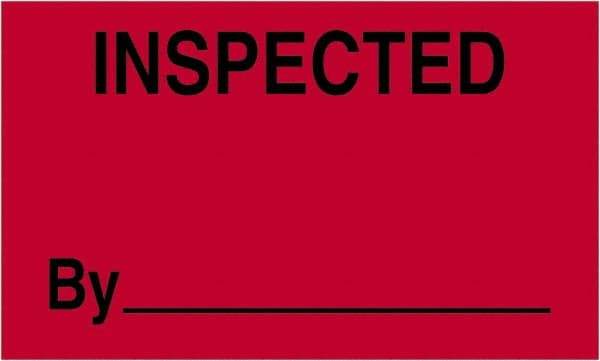 Tape Logic - 5" Long, Fluorescent Red Paper Shipping Label - For Multi-Use - Exact Tool & Supply
