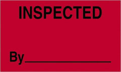 Tape Logic - 5" Long, Fluorescent Red Paper Shipping Label - For Multi-Use - Exact Tool & Supply