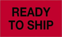 Tape Logic - 5" Long, Fluorescent Red Paper Shipping Label - For Multi-Use - Exact Tool & Supply
