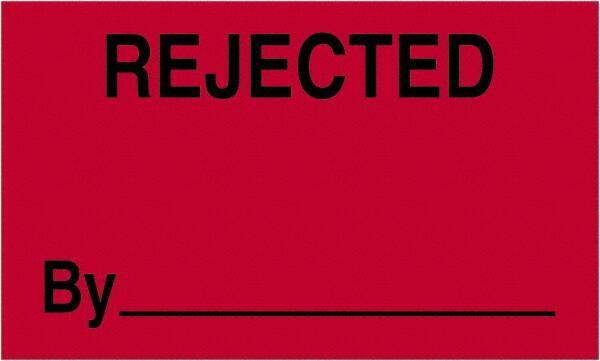 Tape Logic - 5" Long, Fluorescent Red Paper Shipping Label - For Multi-Use - Exact Tool & Supply
