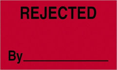 Tape Logic - 5" Long, Fluorescent Red Paper Shipping Label - For Multi-Use - Exact Tool & Supply