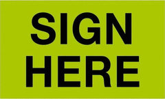 Tape Logic - 5" Long, Fluorescent Green Paper Shipping Label - For Multi-Use - Exact Tool & Supply