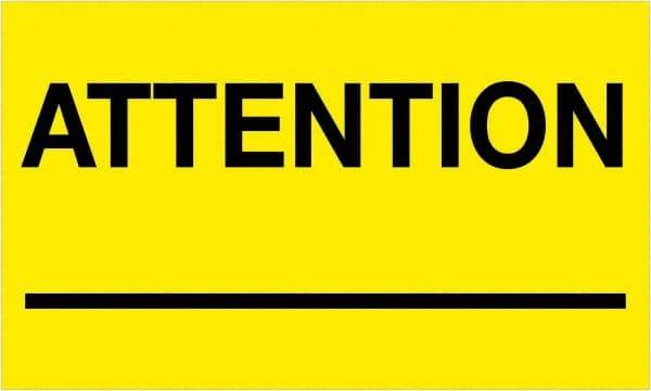 Tape Logic - 5" Long, Fluorescent Yellow Paper Shipping Label - For Multi-Use - Exact Tool & Supply