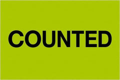 Tape Logic - 3" Long, Fluorescent Green Paper Inventory Labels - For Multi-Use - Exact Tool & Supply