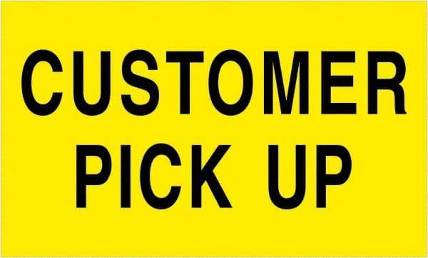 Tape Logic - 5" Long, Fluorescent Yellow Paper Shipping Label - For Multi-Use - Exact Tool & Supply