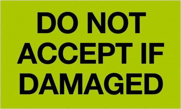 Tape Logic - 5" Long, Fluorescent Green Paper Shipping Label - For Multi-Use - Exact Tool & Supply
