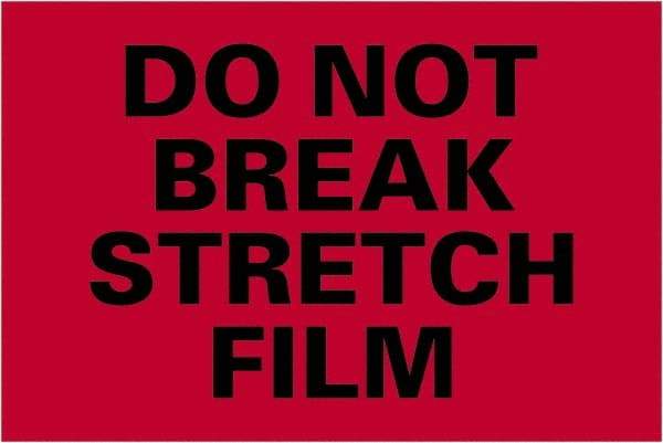 Tape Logic - 6" Long, Fluorescent Red Paper Shipping Label - For Multi-Use - Exact Tool & Supply