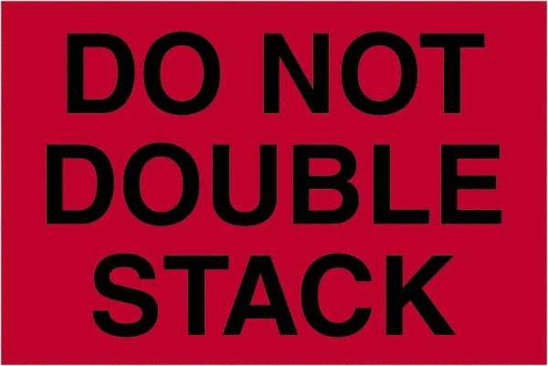 Tape Logic - 6" Long, Fluorescent Red Paper Shipping Label - For Multi-Use - Exact Tool & Supply
