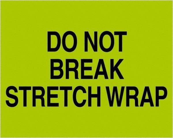 Tape Logic - 10" Long, Fluorescent Green Paper Shipping Label - For Multi-Use - Exact Tool & Supply