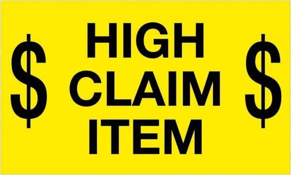 Tape Logic - 5" Long, Fluorescent Yellow Paper Shipping Label - For Multi-Use - Exact Tool & Supply