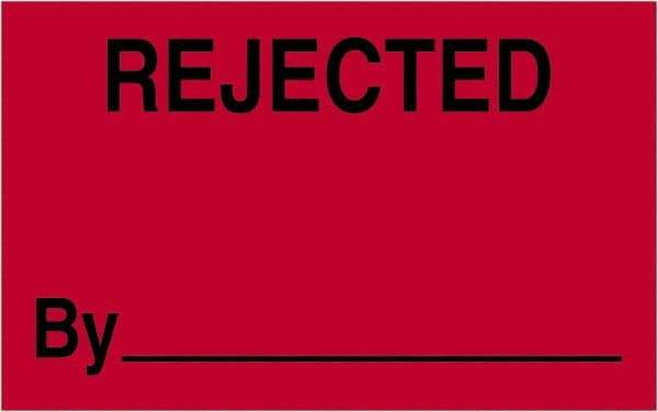 Tape Logic - 2" Long, Fluorescent Red Paper Shipping Label - For Multi-Use - Exact Tool & Supply