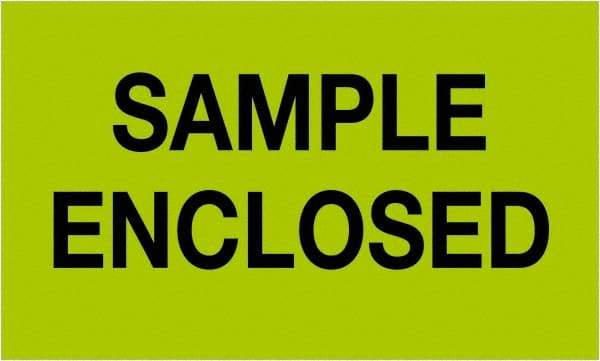 Tape Logic - 5" Long, Fluorescent Green Paper Shipping Label - For Multi-Use - Exact Tool & Supply