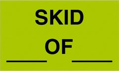 Tape Logic - 5" Long, Fluorescent Green Paper Shipping Label - For Multi-Use - Exact Tool & Supply