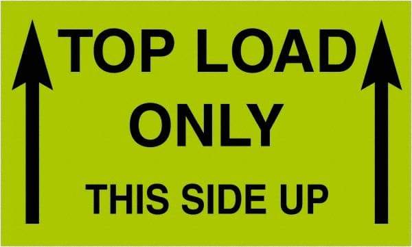 Tape Logic - 5" Long, Fluorescent Green Paper Shipping Label - For Multi-Use - Exact Tool & Supply