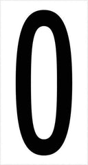 Tape Logic - 3-1/2" Long, Black/White Vinyl Numbers - For Multi-Use - Exact Tool & Supply