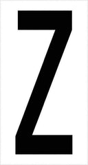 Tape Logic - 3-1/2" Long, Black/White Vinyl Letters - For Multi-Use - Exact Tool & Supply