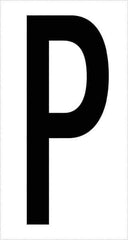Tape Logic - 3-1/2" Long, Black/White Vinyl Letters - For Multi-Use - Exact Tool & Supply