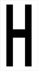 Tape Logic - 3-1/2" Long, Black/White Vinyl Letters - For Multi-Use - Exact Tool & Supply