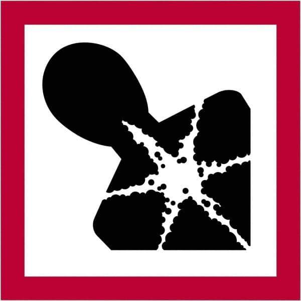 Tape Logic - 2" Long, Red, Black on White Paper D.O.T. Labels - For Multi-Use - Exact Tool & Supply