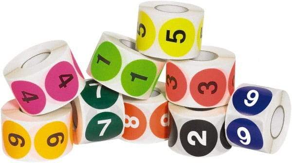 Tape Logic - 2" Long, Various Paper Inventory Labels - For Multi-Use - Exact Tool & Supply