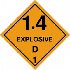 Tape Logic - 4" Long, Orange/Black Paper D.O.T. Labels - For Multi-Use - Exact Tool & Supply