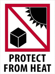 Tape Logic - 4" Long, Red, Black on White Paper Shipping Label - For Multi-Use - Exact Tool & Supply