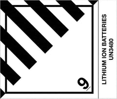 Tape Logic - 4-3/4" Long, Black/White Paper D.O.T. Labels - For Multi-Use - Exact Tool & Supply