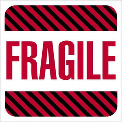 Tape Logic - 4" Long, Red, Black on White Paper Shipping Label - For Multi-Use - Exact Tool & Supply