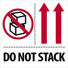 Tape Logic - 4" Long, Red, Black on White Paper Shipping Label - For Multi-Use - Exact Tool & Supply
