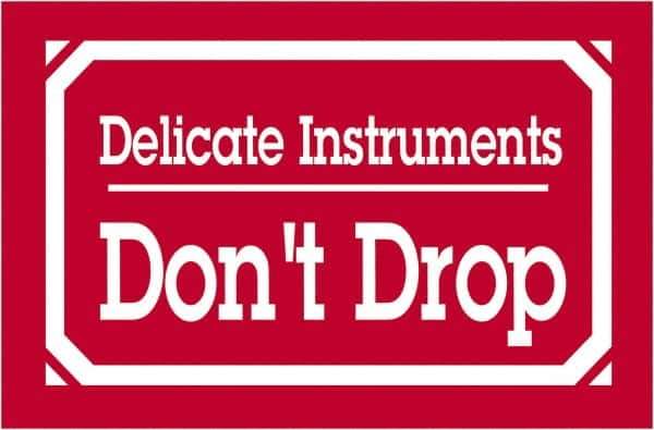 Tape Logic - 5" Long, Red/White Paper Shipping Label - For Multi-Use - Exact Tool & Supply