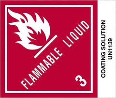 Tape Logic - 4-3/4" Long, Red, Black on White Paper D.O.T. Labels - For Multi-Use - Exact Tool & Supply