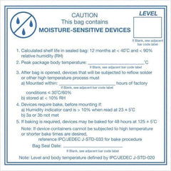 Tape Logic - 4" Long, Blue/White Paper Shipping Label - For Multi-Use - Exact Tool & Supply