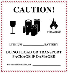 Tape Logic - 4-5/8" Long, Red, Black on White Paper D.O.T. Labels - For Multi-Use - Exact Tool & Supply