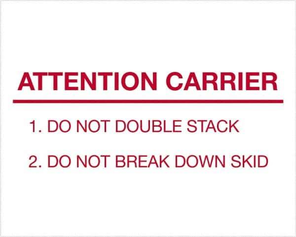 Tape Logic - 10" Long, Red/White Paper Shipping Label - For Multi-Use - Exact Tool & Supply