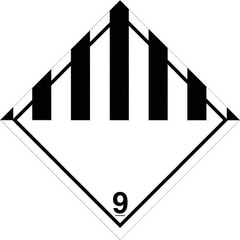 Tape Logic - 4" Long, Black/White Paper D.O.T. Labels - For Multi-Use - Exact Tool & Supply